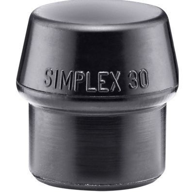 HALDER Simplex Ersatzeinsatz Gummikomposition schwarz 30mm