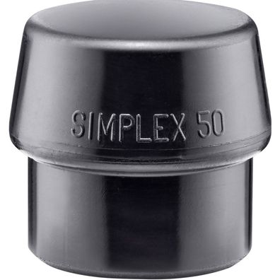 HALDER Simplex Ersatzeinsatz Gummikomposition schwarz 50mm