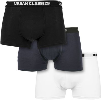 Urban Classics Boxershort Organic Boxer Shorts 3-Pack White/ Navy/ Black