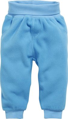 Schnizler Kinder Baby Pumphose Fleece mit Strickbund Aquablau