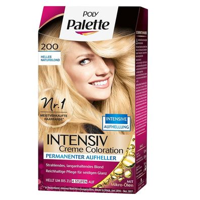 Poly Palette 200 Helles Natur Blond Aufhellung um 2-4 Nuancen Permanenter Aufheller