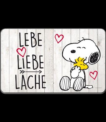 The Peanuts Frühstücksbrettchen "Lebe, Liebe, Lache", Resopal, 23,5 x 14,5 c