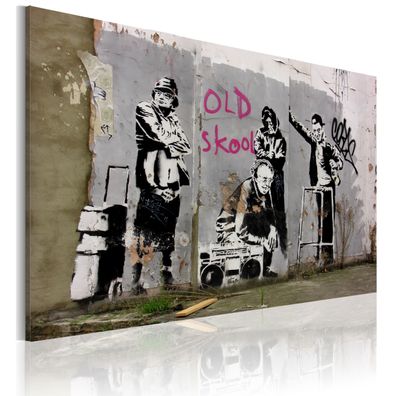 Wandbild - Old school (Banksy) - 60x40 cm