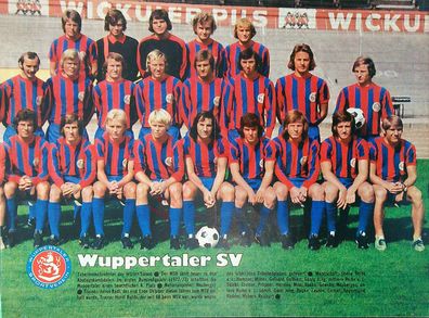 Originales altes Poster Wuppertaler SV