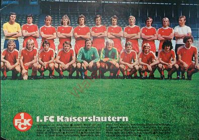 Originales altes Poster 1. FC Kaiserslautern