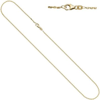 Ankerkette 585 Gelbgold diamantiert 1,6 mm 40 cm Halskette