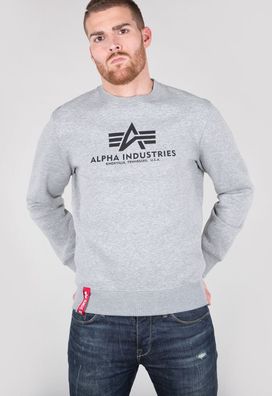 Alpha Industries Basic Sweater Hoodies / Sweatshirts Grey Heather