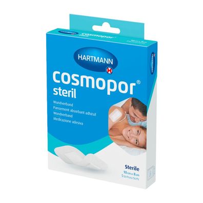 Hartmann Cosmopor® Steril Wundverband - 5 Stück - 10 x 8 cm | Packung (5 Stück)