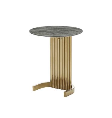 Beistelltisch Marmor Gold Tische Design Möbel Luxus Wohnzimmer Tisch Edelstahl