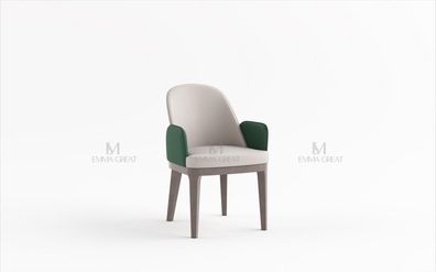 Esszimmer Stühle 1x Stuhl Sessel Set Lounge Club mit Armlehnen Luxus Sessel Neu