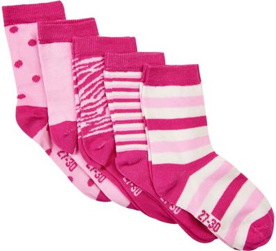 Minymo Kinder Socken Sock W. Pattern (5-Pack) Pink