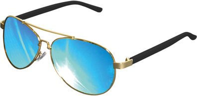 MSTRDS Sonnenbrille Sunglasses Mumbo Mirror Gold/ Blue