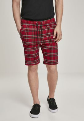 Urban Classics Shorts Checker Shorts Red/ Black