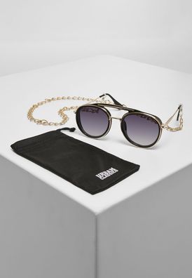 Urban Classics Sonnenbrille Sunglasses Ibiza Black/ Gold
