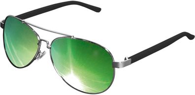 MSTRDS Sonnenbrille Sunglasses Mumbo Mirror Silver/ Green