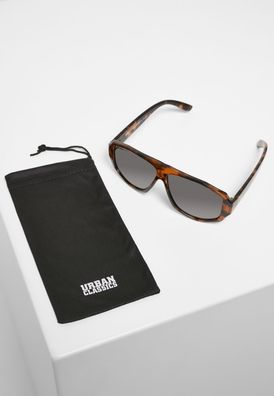 Urban Classics Sonnenbrille 101 Sunglasses UC Brown Leo/ Black