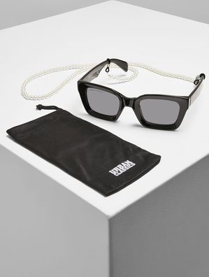 Urban Classics Sonnenbrille Sunglasses Poros With Chain Black/ Black