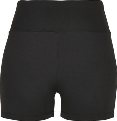 Urban Classics Damen Ladies High Waist Short Cycle Hot Pants Black