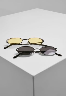 Urban Classics Sonnenbrille Sunglasses San Sebastian 2 black + black/ yellow