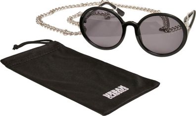 Urban Classics Sunglasses Cannes with Chain Black