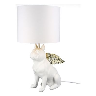 Casablanca Lampe "Flying Bulli" Poly . weiß / goldfarben . matt mit glänzenden ...