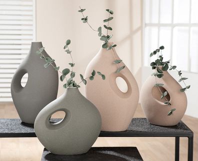 Gilde Keramik Vase "Radon" VE2 sort. 32573