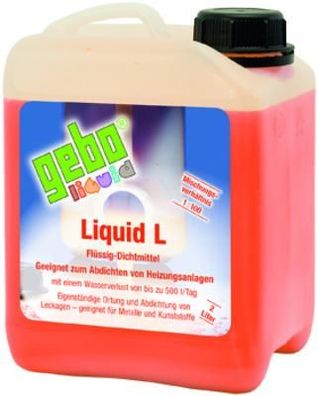 Gebo 75032 Liquid L 2l Dichtmittel Flüssigdichtmittel Heizungsdichtmittel für ...