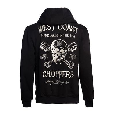 WCC West Coast Choppers Hoodie High-Speed Zip Black