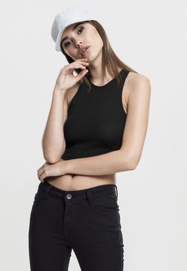 Urban Classics Female Shirt Ladies Cropped Rib Top Black