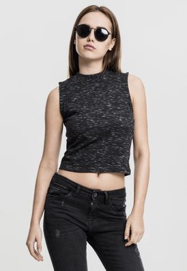 Urban Classics Female Shirt Ladies Space Dye Top Black/ White