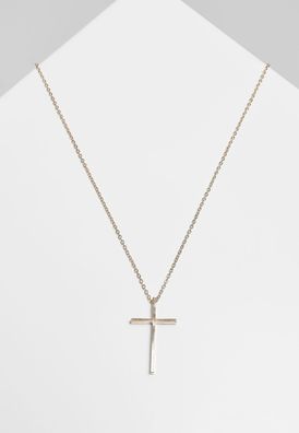 Urban Classics Halskette Big Basic Cross Necklace Gold