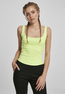 Urban Classics Female Shirt Ladies Wide Neck Top Electriclime