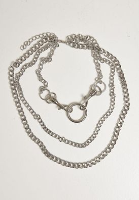 Urban Classics Kette Carabiner Necklace Silver