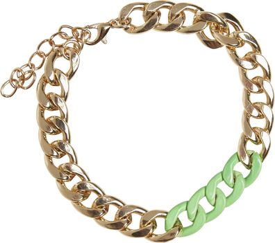 Urban Classics Colored Basic Bracelet Gold/ Neongreen