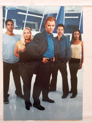 Originales altes Poster Brad Pitt CSI Miami David Caruso Emily Procter Adam Rodriguez