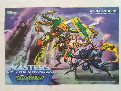 Originales altes Poster Manga Inuyasha Masters of the Universe Snakemen He-Man-Stark