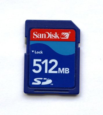 NEU: 512 MB SanDisk Secure Digital (SD) 512MB Speicherkarte SDSDB-512