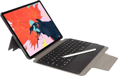 Gecko Tastatur passend für iPad Pro 12,9 Keyboard Cover QWERTY Tabletcover schwarz