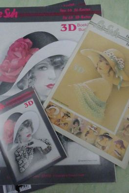 Le Suh 3D Bogen Hefte Damen Frauen Mode Hüte Vintage