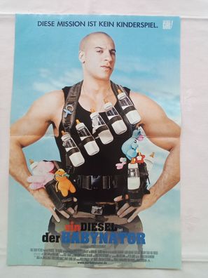 Originales altes Poster Vin Diesel der babynator