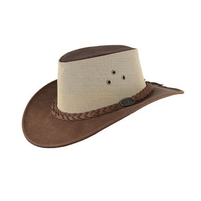 Scippis Lederhut Darwin, Cowboyhut Westernhut Sommer Leder Hut Farbe tan braun
