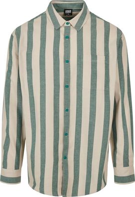 Urban Classics Striped Shirt Greenlancer/ Softseagrass