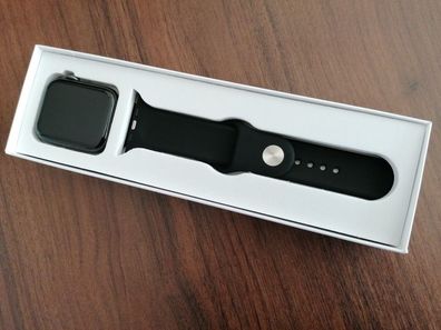 Apple Smartwatch S5 GPS (44mm) Gehäuse in Space Grau / mit schwarzem Sportarmband