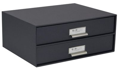 Bigso Box of Sweden BIRGER Schubladenbox Schreibtisch Organizer dunkelgrau