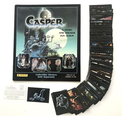 Casper (1995) Leeralbum + kompletter Stickersatz , Panini , RAR