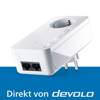 devolo dLAN 550 duo+ Powerline Internet Verstärker 1x Erweiterungsadapter