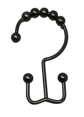 Haken für Duschvorhang, Duschhaken Duschvorhanghaken zweiseitige Haken, Bronze
