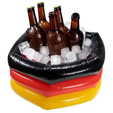 Aufblasbarer Bierkühler WM großer Getränkekühler 40cm Deutschland WM Party