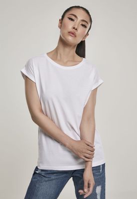 Urban Classics Female Shirt Ladies Organic Extended Shoulder Tee Black