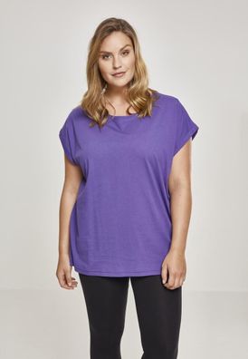 Urban Classics Female Shirt Ladies Extended Shoulder Tee Ultraviolet
